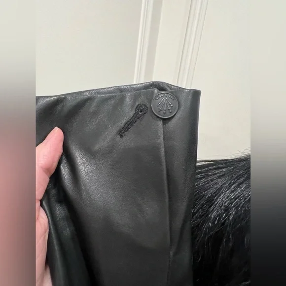 Rag & Bone mohair & leather coat. Size small. Very cool & edgy from Shopbop - Picture 4 of 10